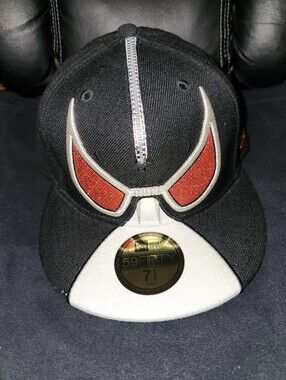 Vintage New Era 59FIFTY BANE Face Mask ZIPPER Fitted Hat (7 1/2) Batman DC RARE
